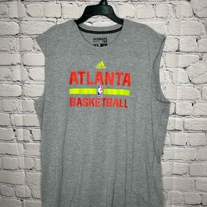 Adidas Official NBA Atlanta Hawks Basketball Sleeveless Dri Fit